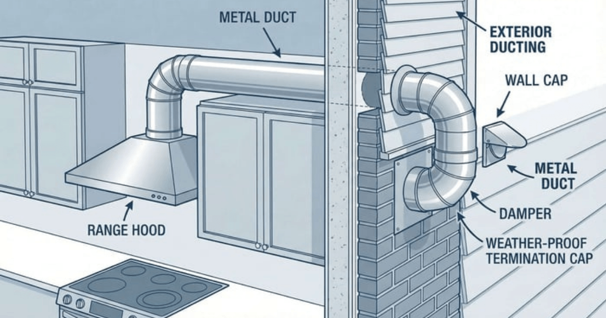 Range Hood Duct Installation Range Hood Duct Installation